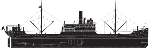 illustration of ferris type ship