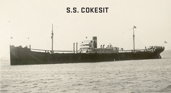 photo of the ship S.S. Cokesit